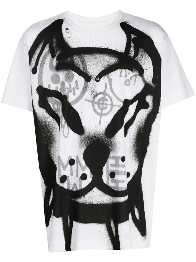 Givenchy Givenchy グラフィティプリント コットン Tシャツ - ホワイトの商品画像