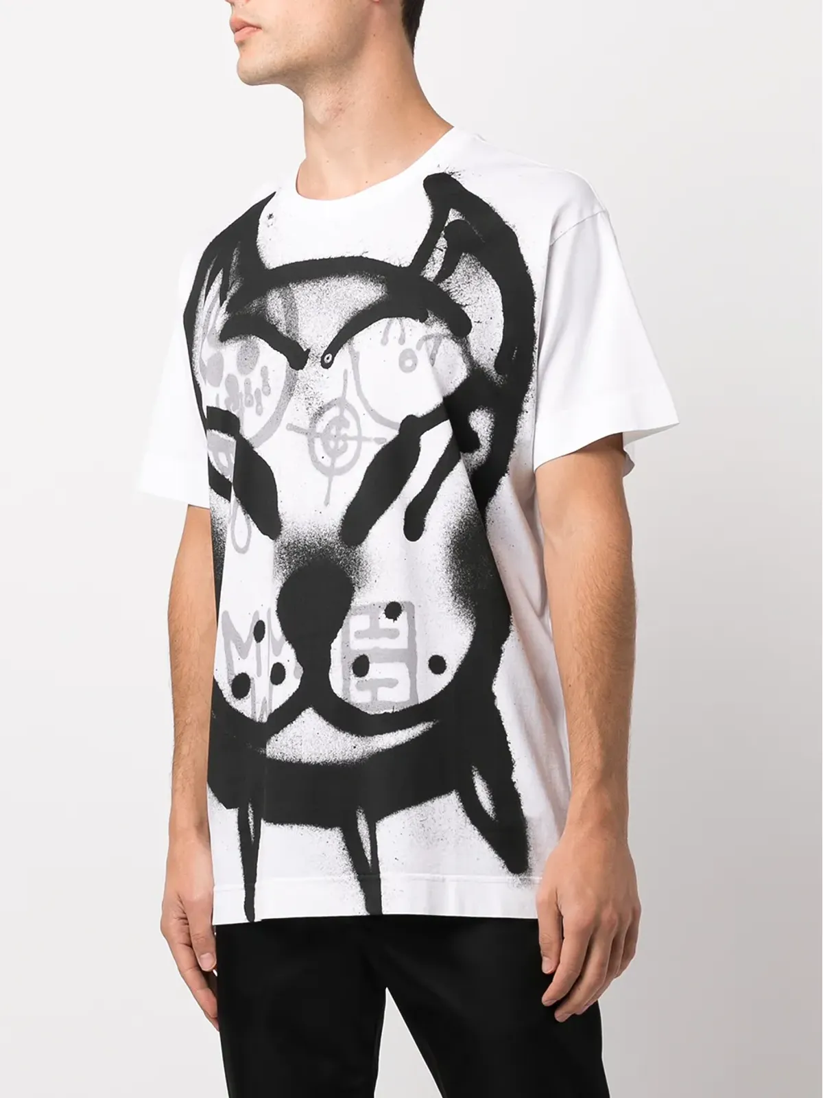 Givenchy グラフィティプリント コットン Tシャツ - ホワイト - 画像3