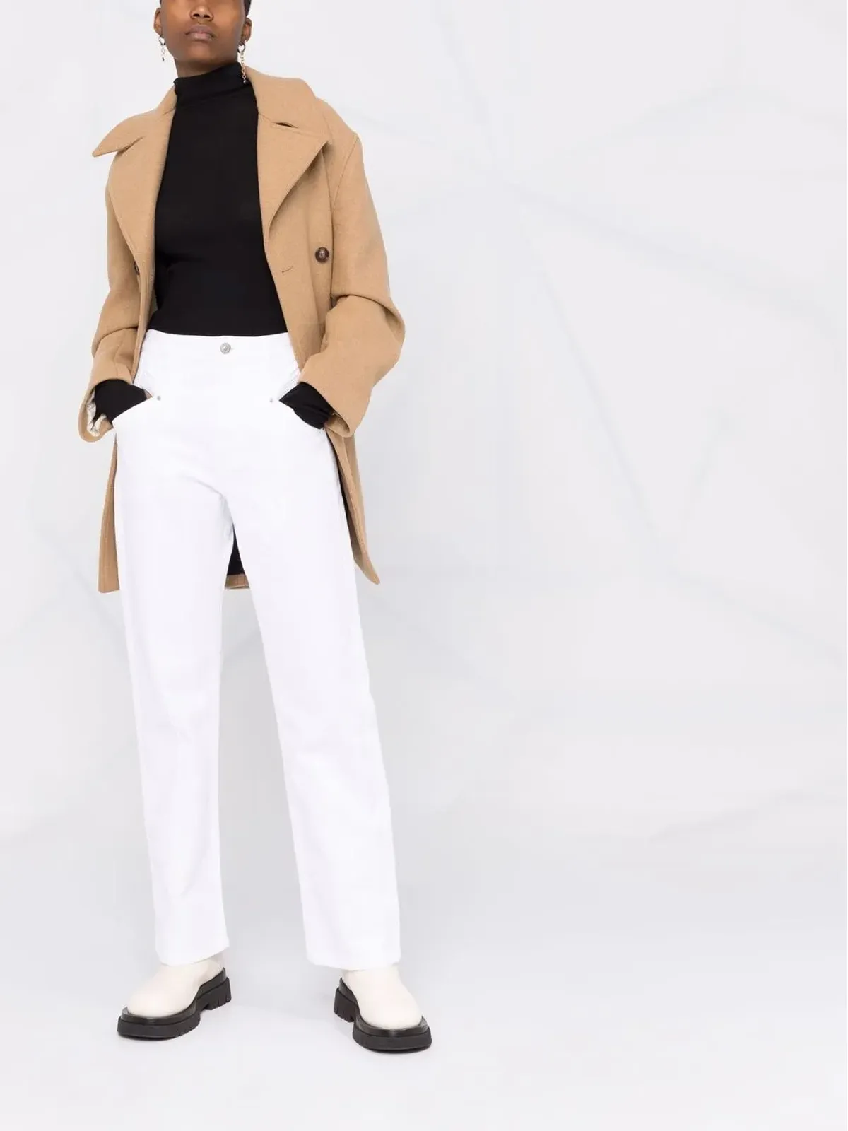 ISABEL MARANT ストレートレッグパンツ - ホワイト - 画像2