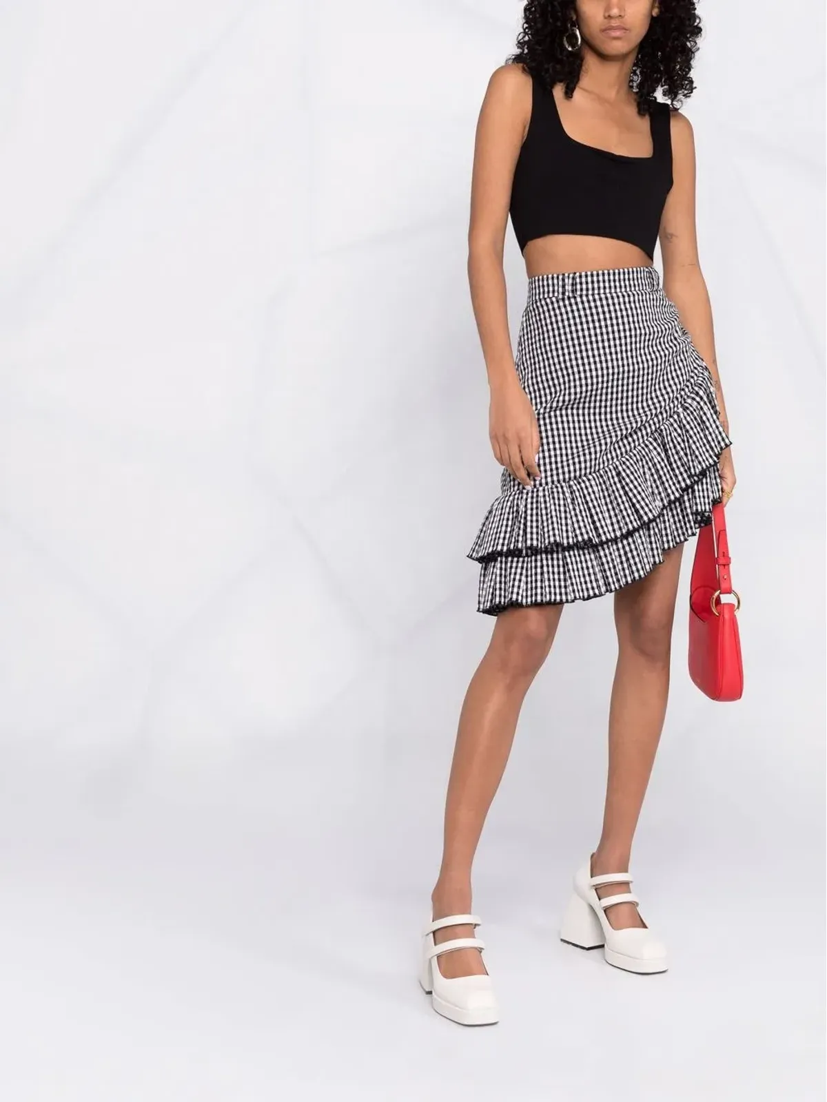 MANURÍ Miss Jane sleeveless cropped top - Black - 画像2