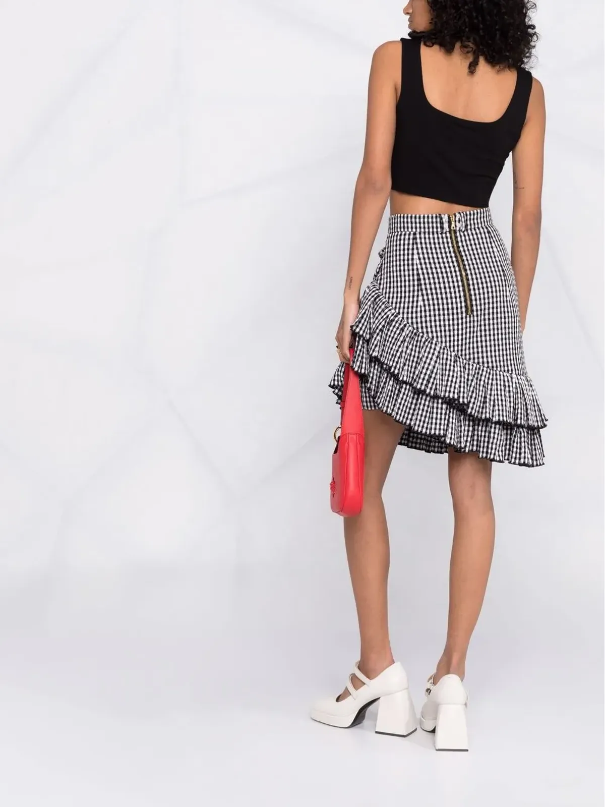 MANURÍ Miss Jane sleeveless cropped top - Black - 画像4