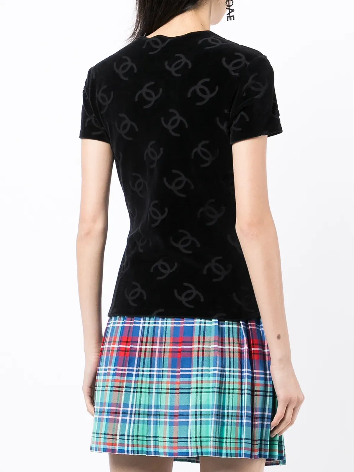 CHANEL Pre-Owned 1996 CCパターン テクスチャード Tシャツ - 画像4