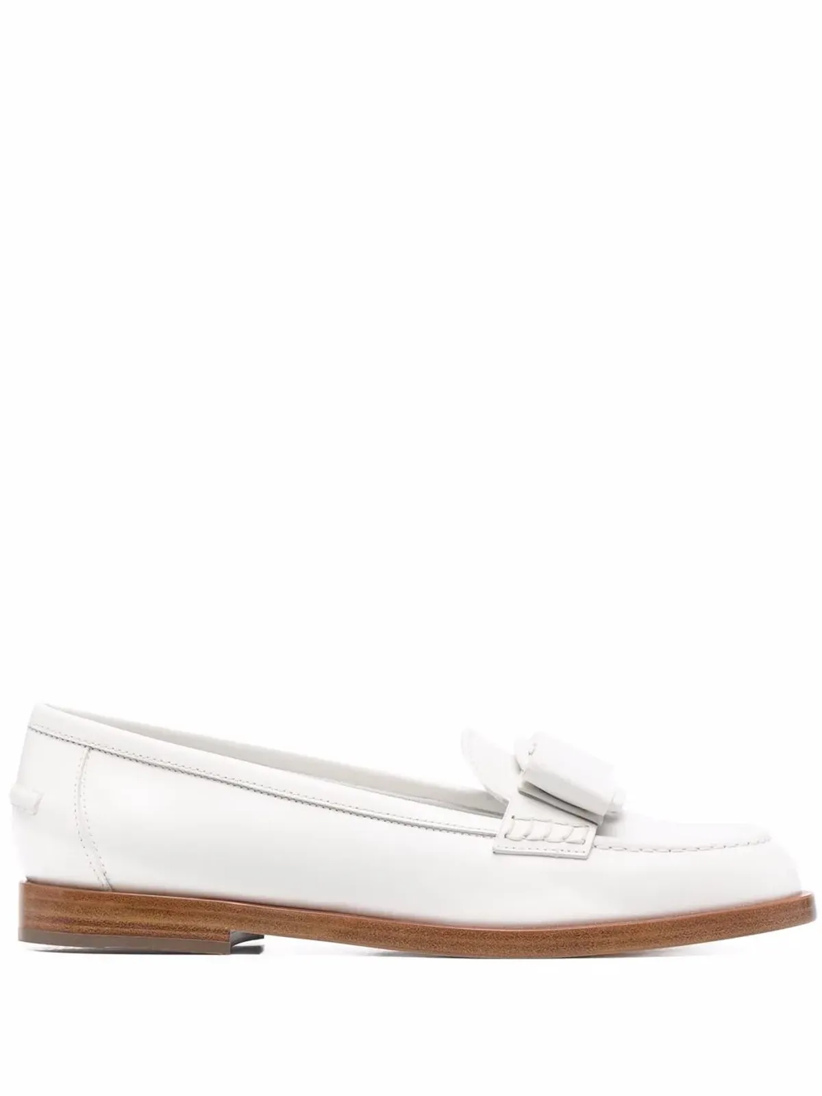 Ferragamo ヴィヴァ ボウ装飾ローファー - 画像1