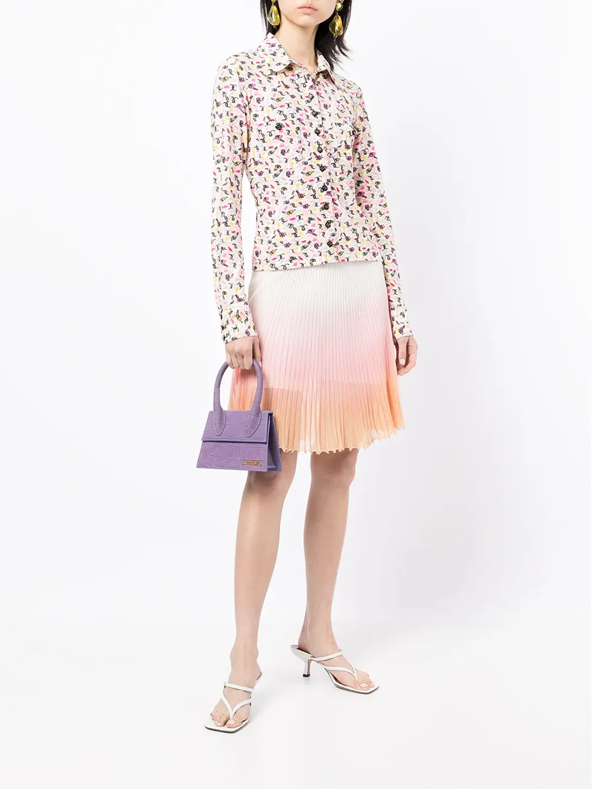 CHANEL Vintage 1990年代 アイロゴプリントシャツ - ピンク - 画像2