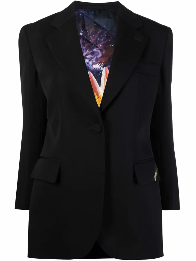 Lanvin Lanvin フィットしたシングルブレストジャケット ブラックの商品画像