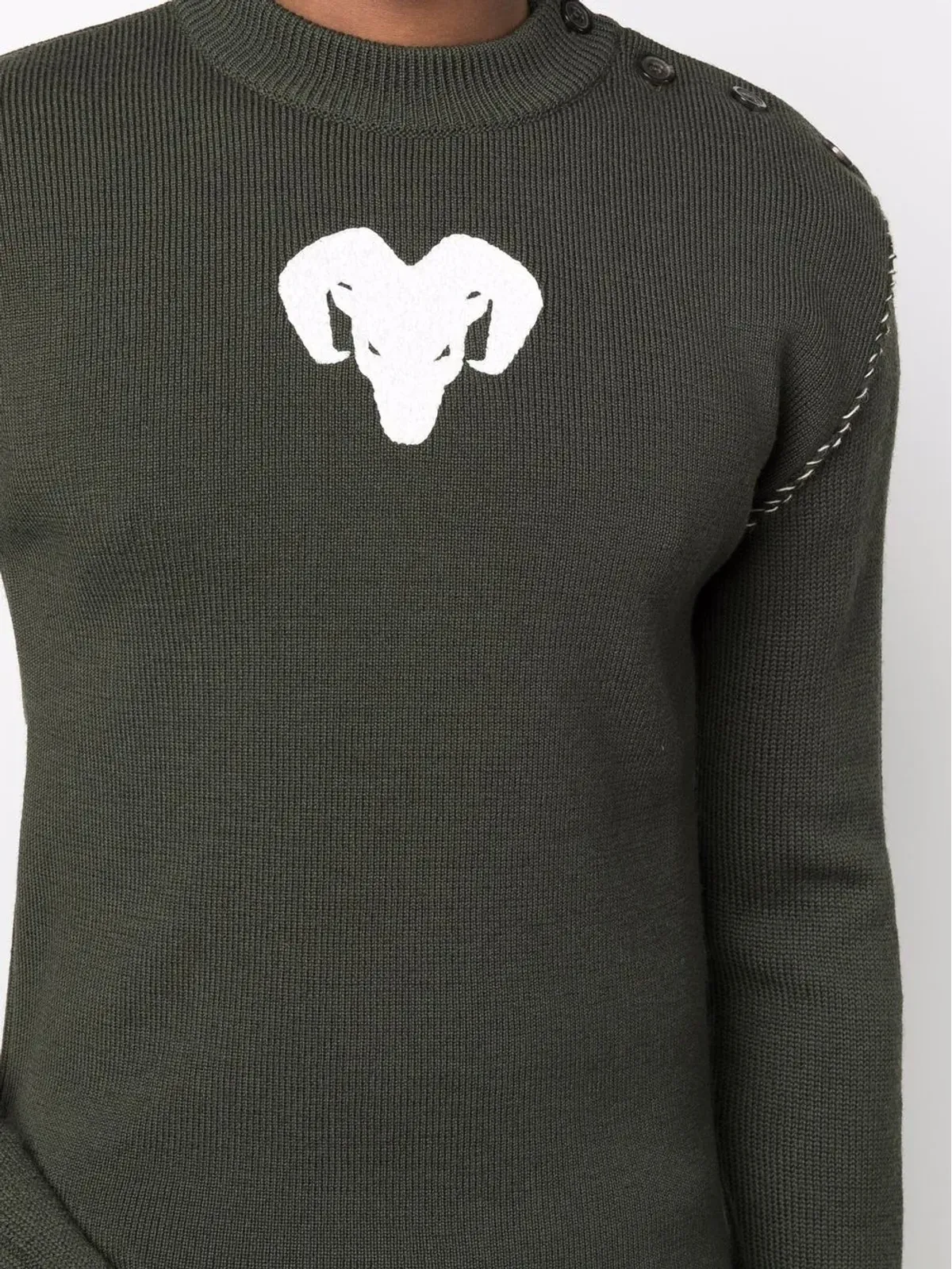 Maison Margiela Bullニットジャンパー - グリーン - 画像5