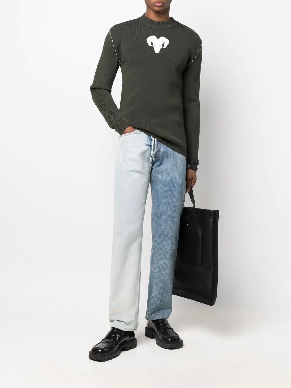 Maison Margiela Bullニットジャンパー - グリーン - 画像2