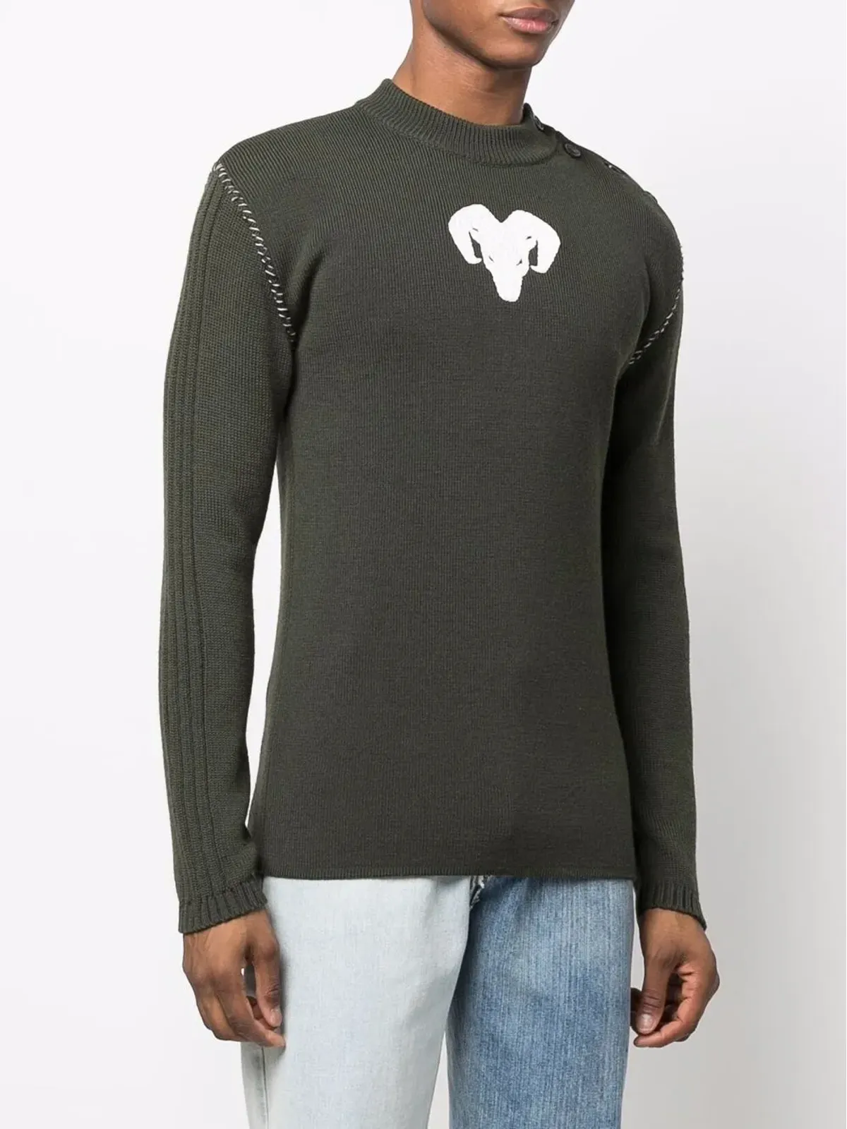 Maison Margiela Bullニットジャンパー - グリーン - 画像3