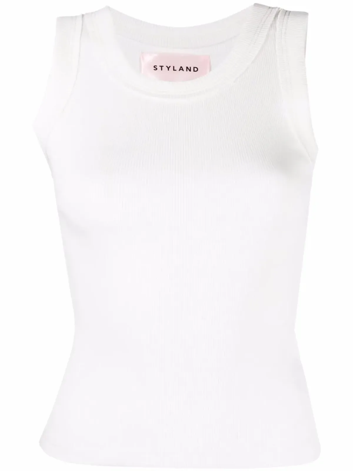 STYLAND オーガニックコットン混紡ベストトップ - 画像1