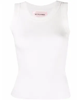 STYLAND オーガニックコットン混紡ベストトップ - サムネイル1
