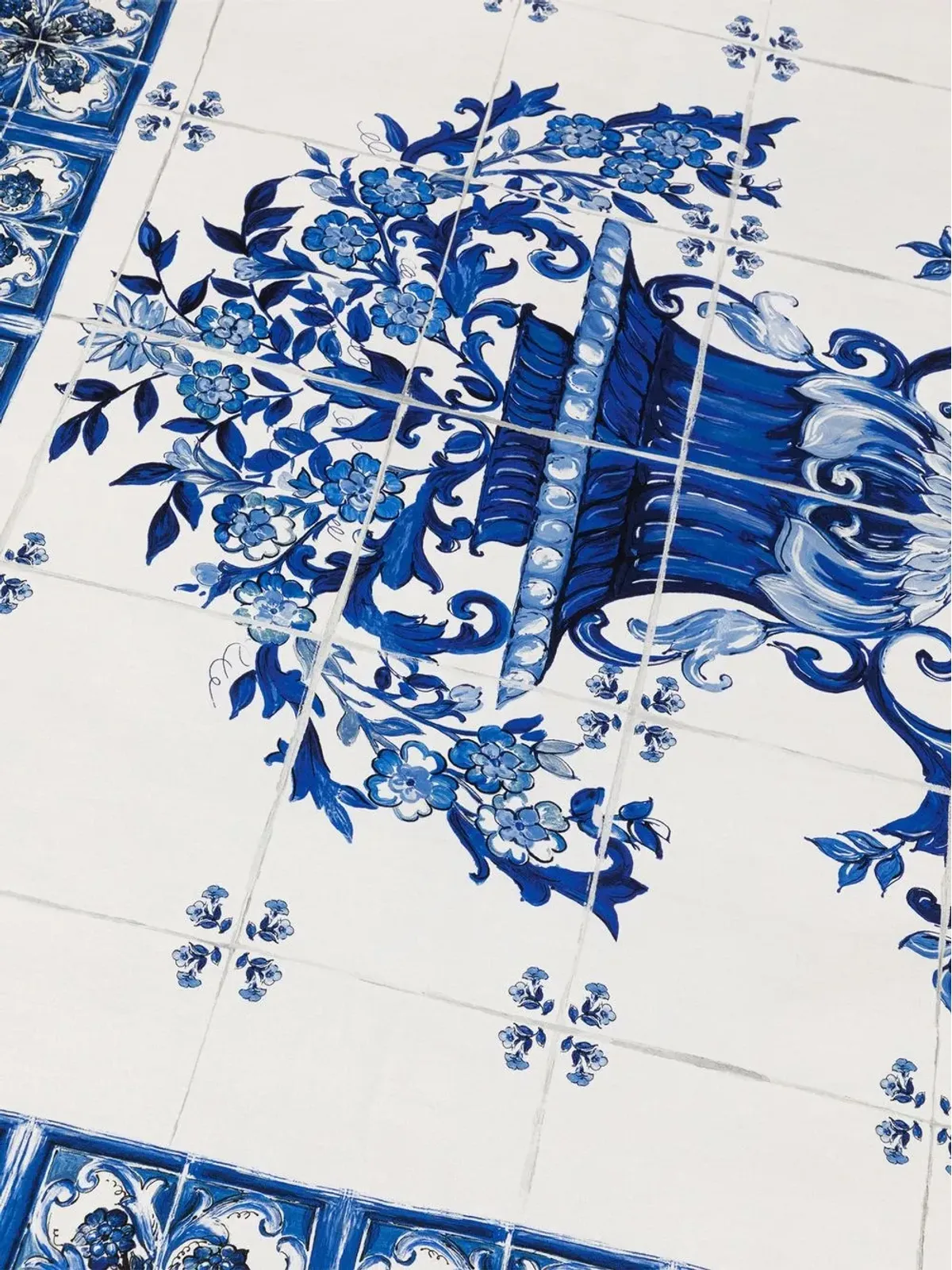 Dolce & Gabbana Mediterraneo-print double-faced table cloth - Blue - 画像2