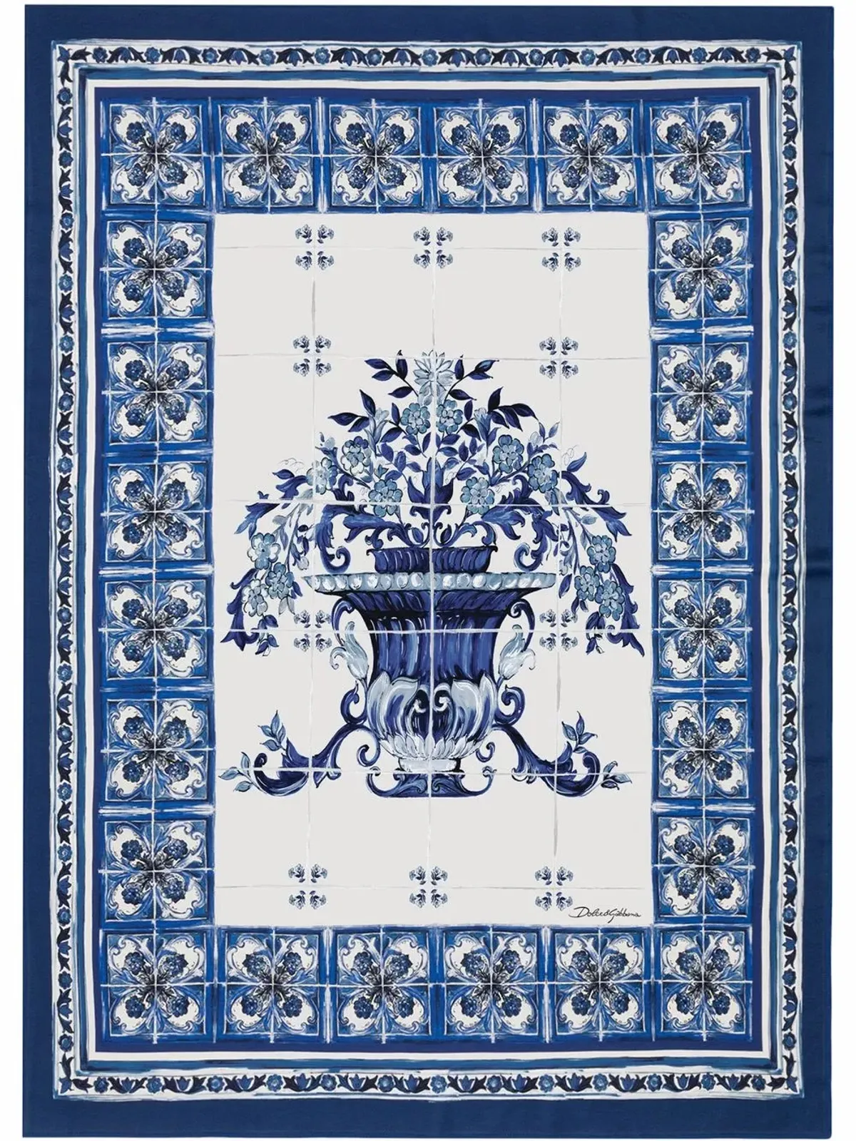 Dolce & Gabbana Mediterraneo-print double-faced table cloth - Blue - 画像3