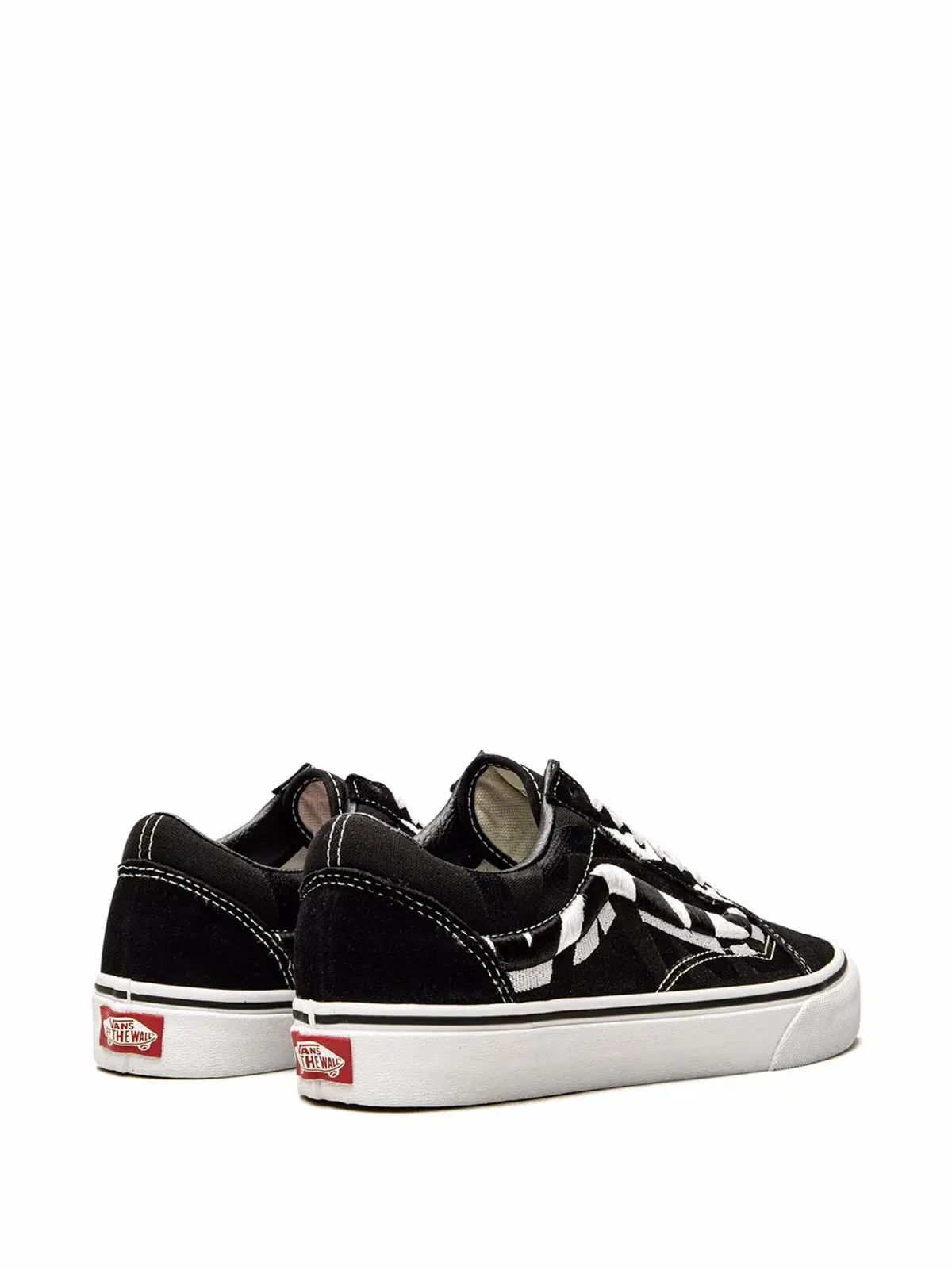 Vans Old Skool 刺繍ロゴ スニーカー - ブラック - 画像3
