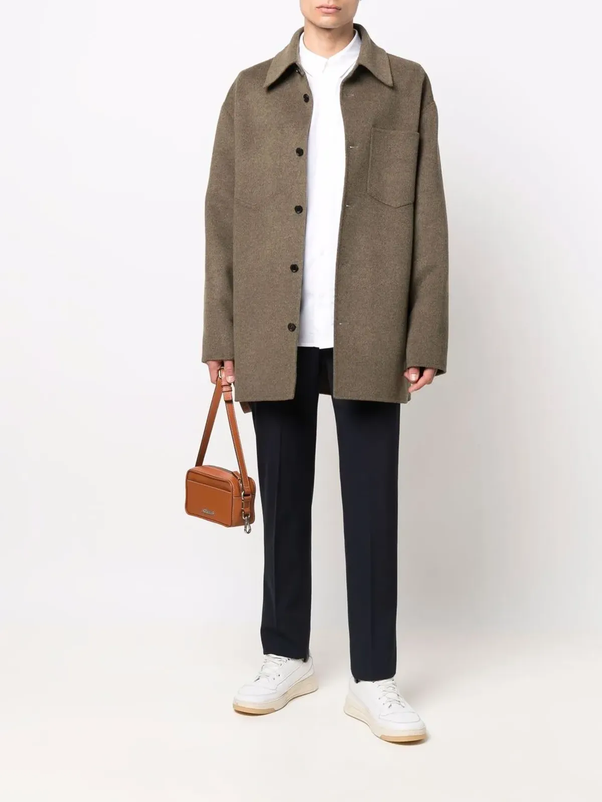 A.P.C. ボタンダウン オーガニックコットンシャツ（ホワイト） - 画像2