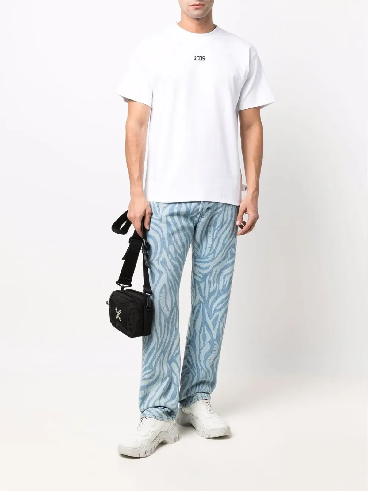 GCDS ロゴプリント半袖Tシャツ - White - 画像2