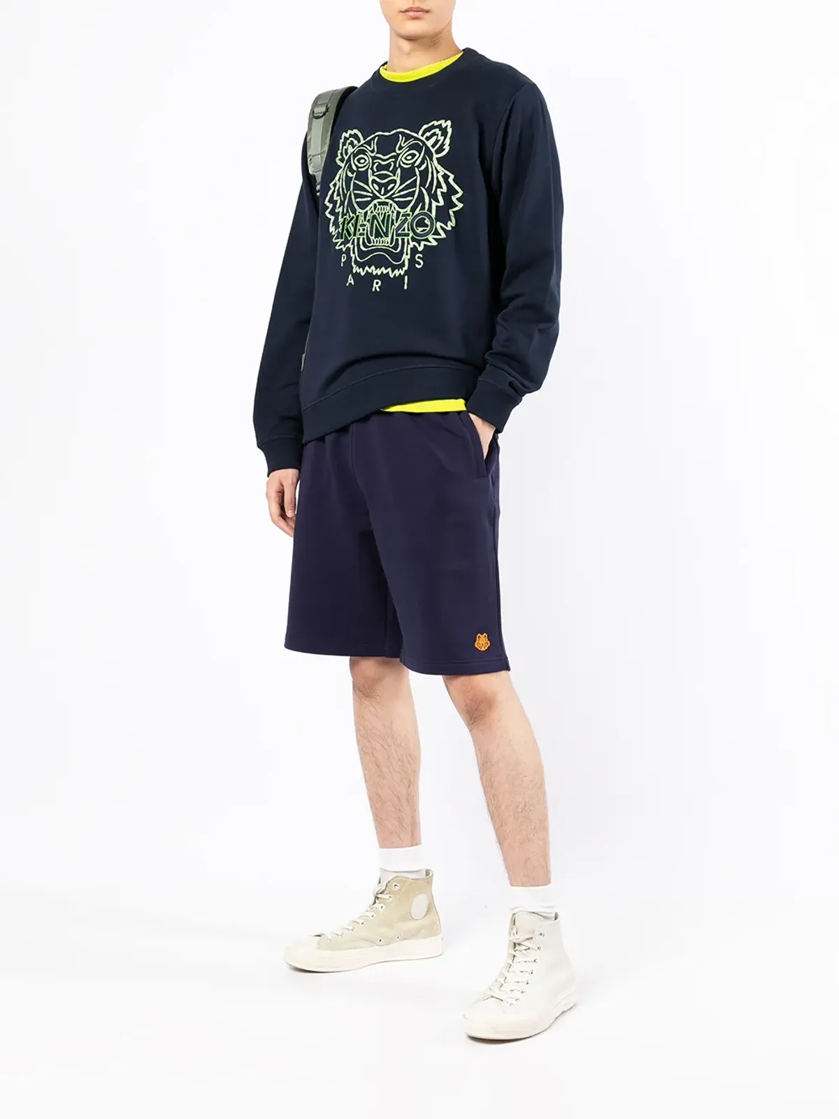 Kenzo ロゴパッチ トラックショーツ - 画像2