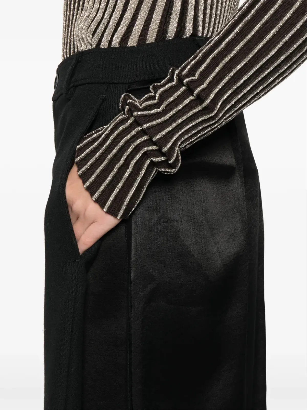 Balenciaga レイヤードミディスカート - 画像5