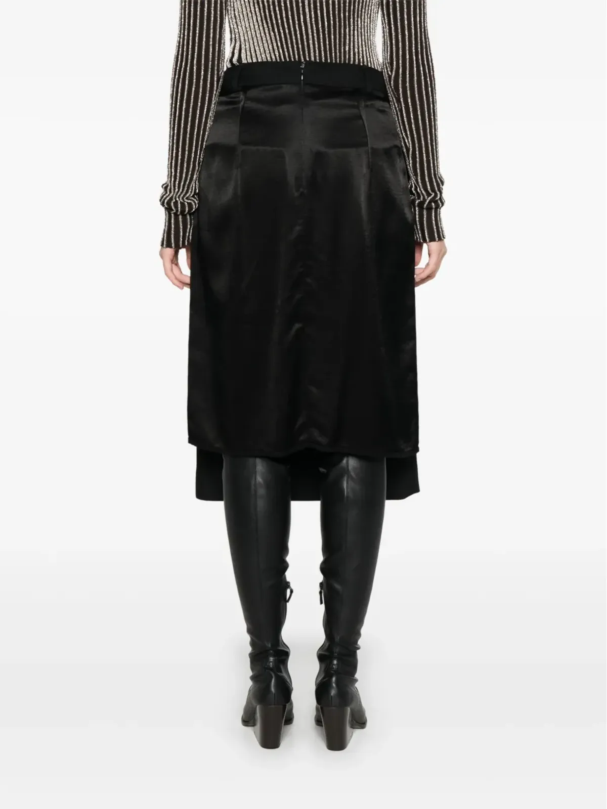 Balenciaga レイヤードミディスカート - 画像4