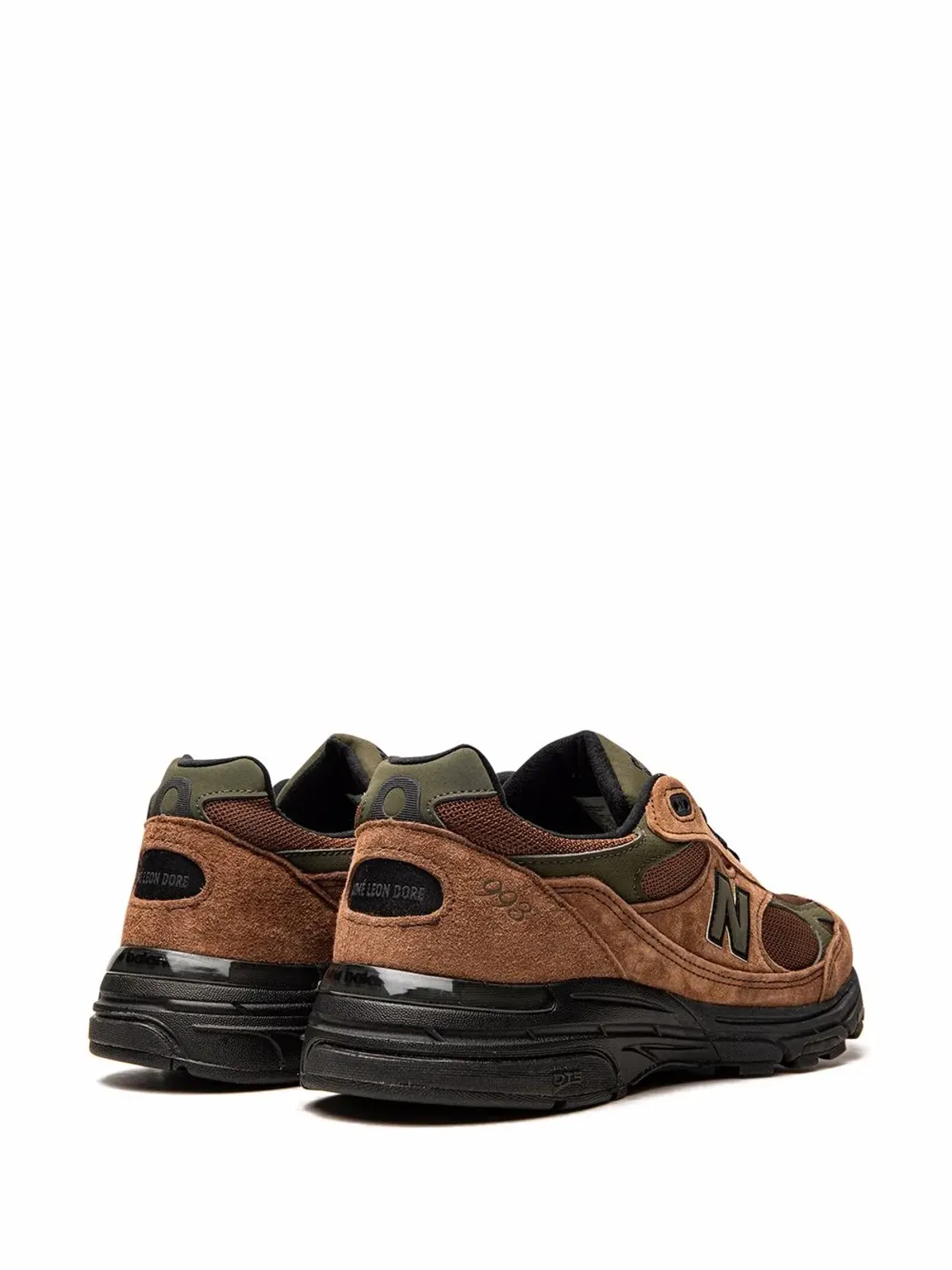 New Balance x Aimé Leon Dore 993 ブラウン スニーカー - 画像3