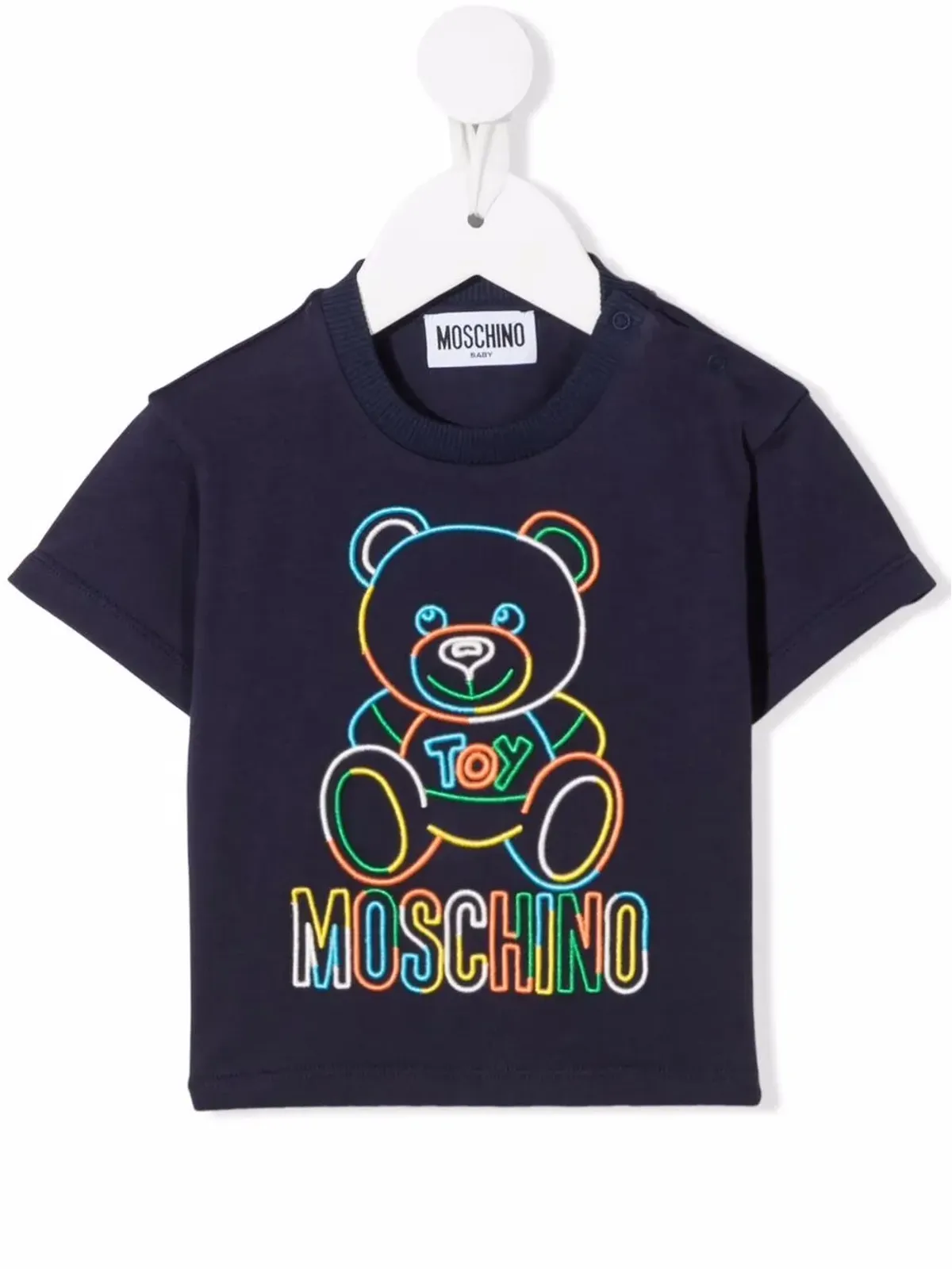 Moschino Kids テディベアモチーフ Tシャツ - Blue - 画像1