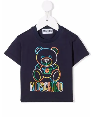 Moschino Kids テディベアモチーフ Tシャツ - Blue - サムネイル1