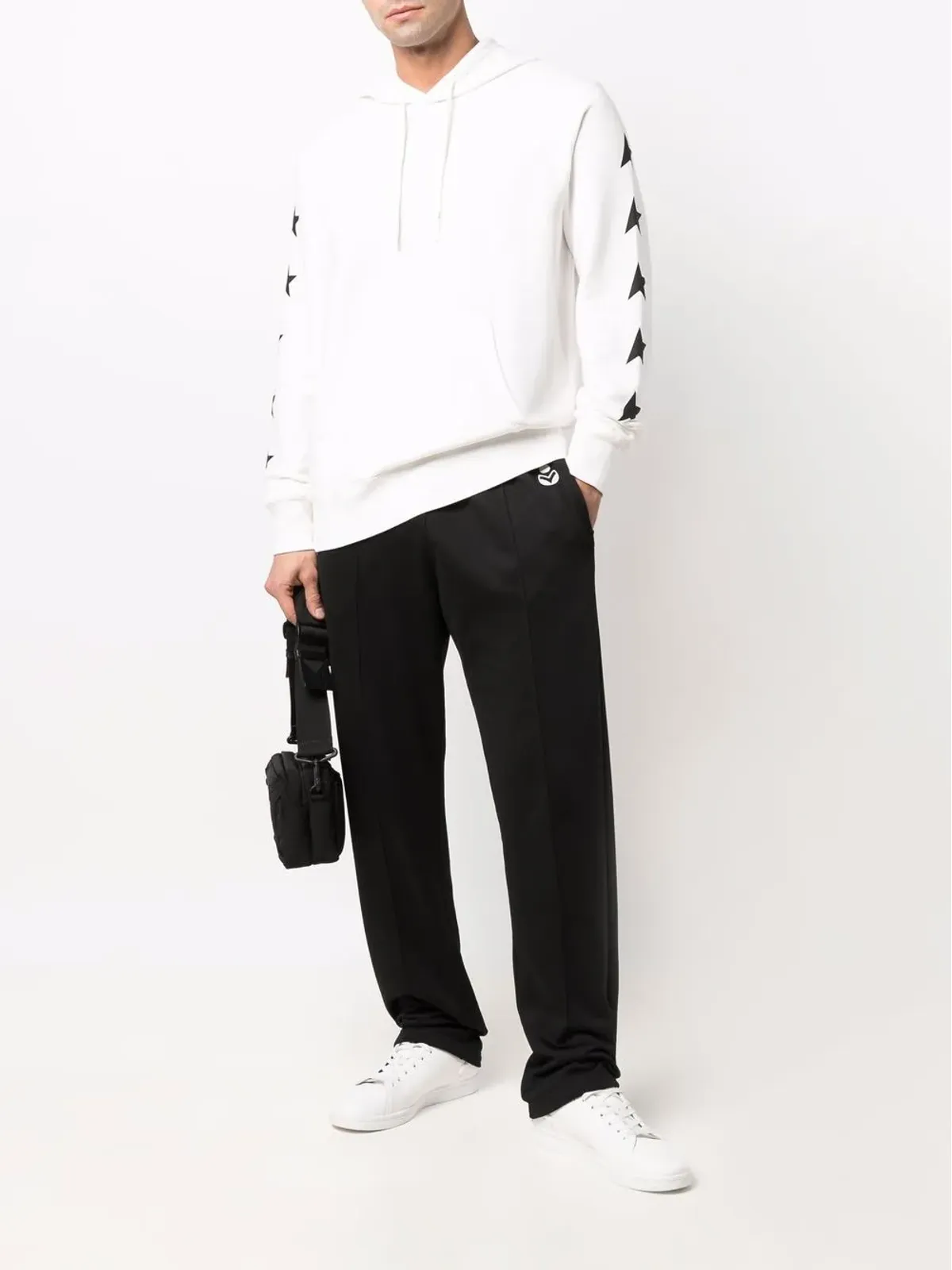 Golden Goose スター柄コットンフード付きパーカー - 画像2