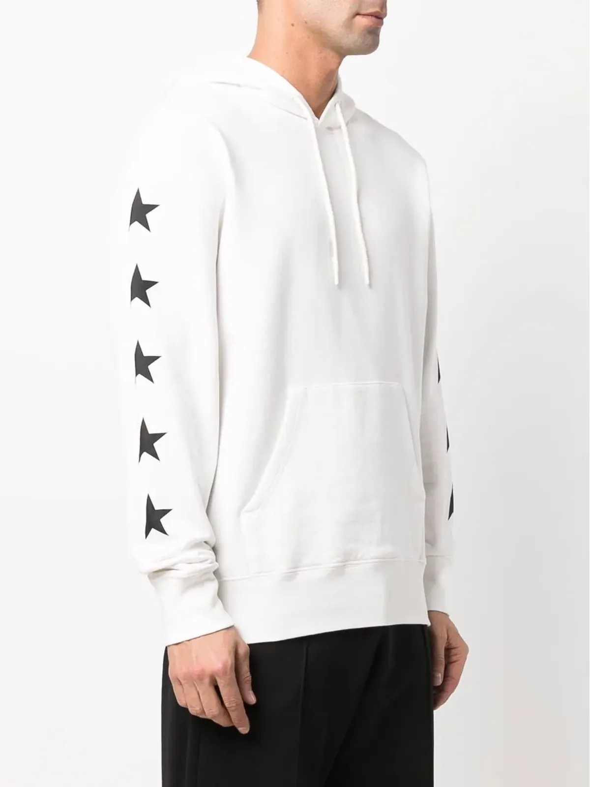 Golden Goose スター柄コットンフード付きパーカー - 画像3