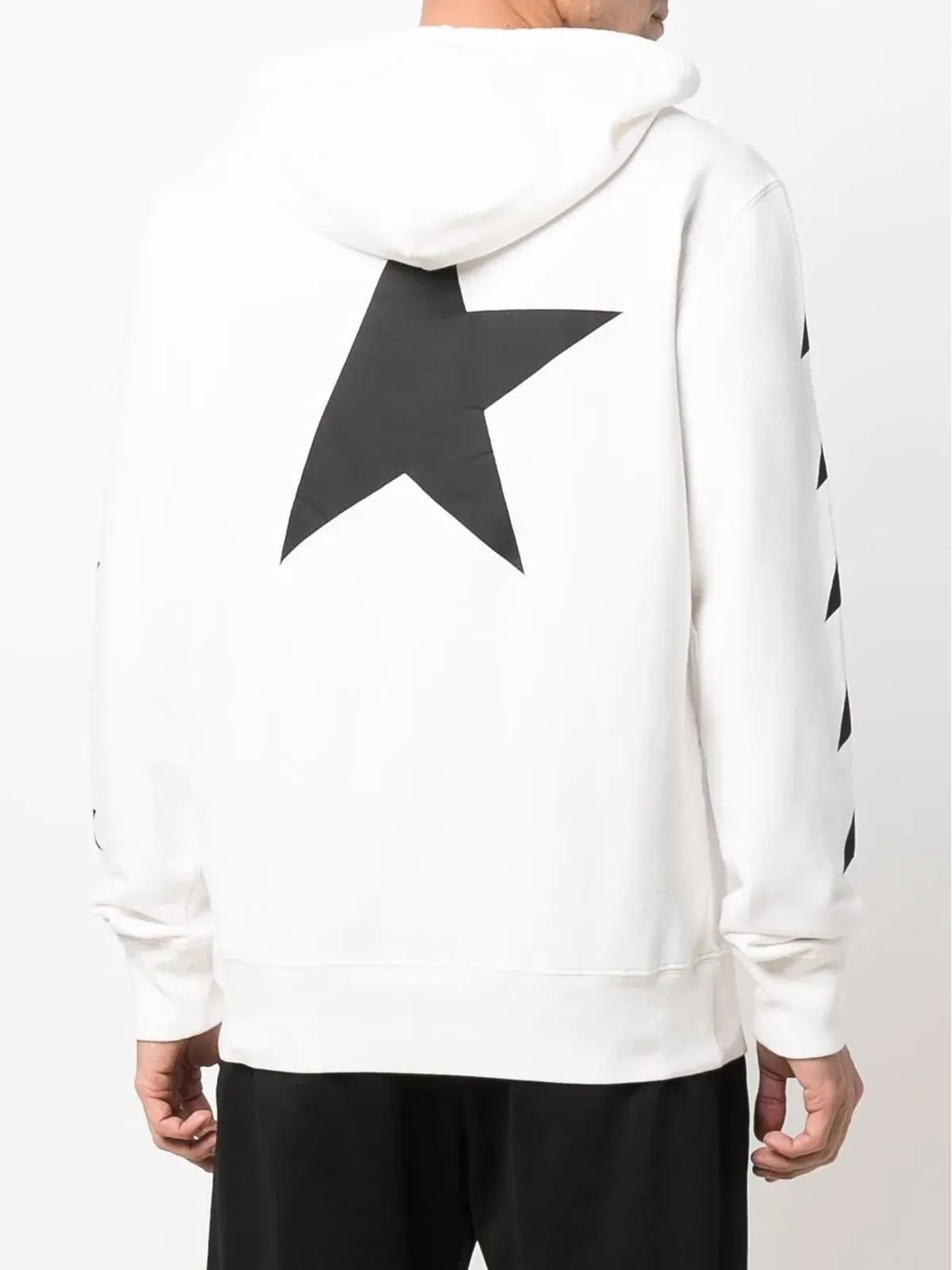 Golden Goose スター柄コットンフード付きパーカー - 画像4
