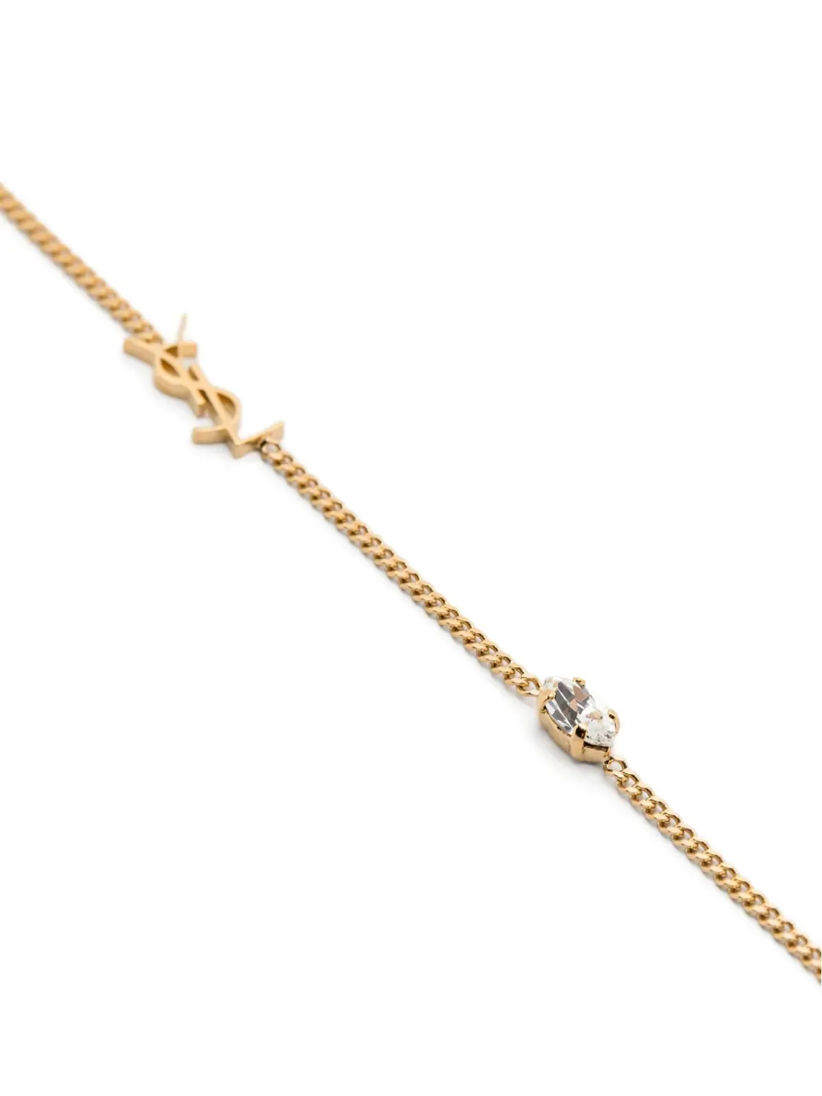 Saint Laurent Cassandre ハートチャーム ブレスレット - 画像3