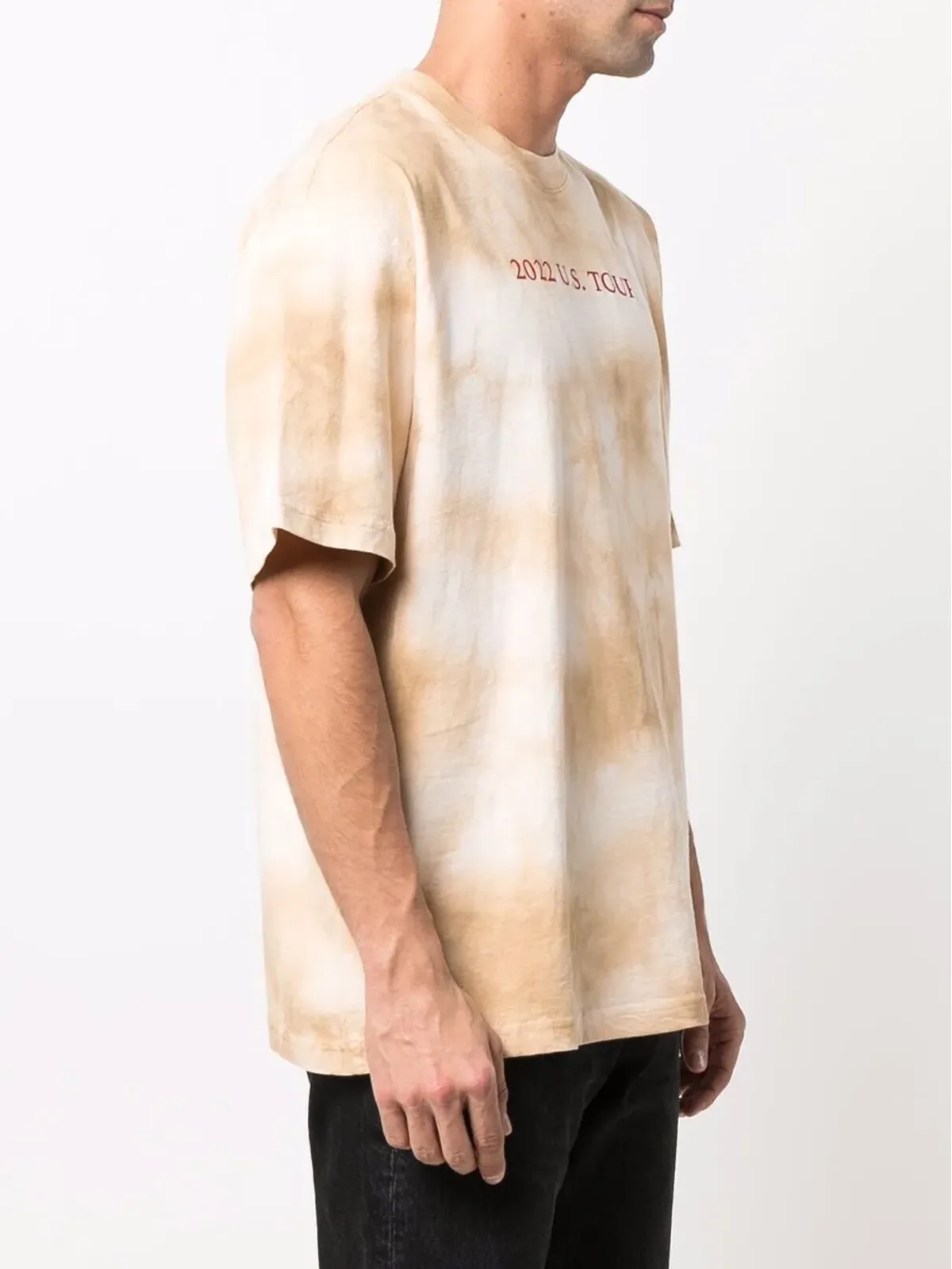 Diesel ツアープリント タイダイ Tシャツ - ベージュ - 画像3
