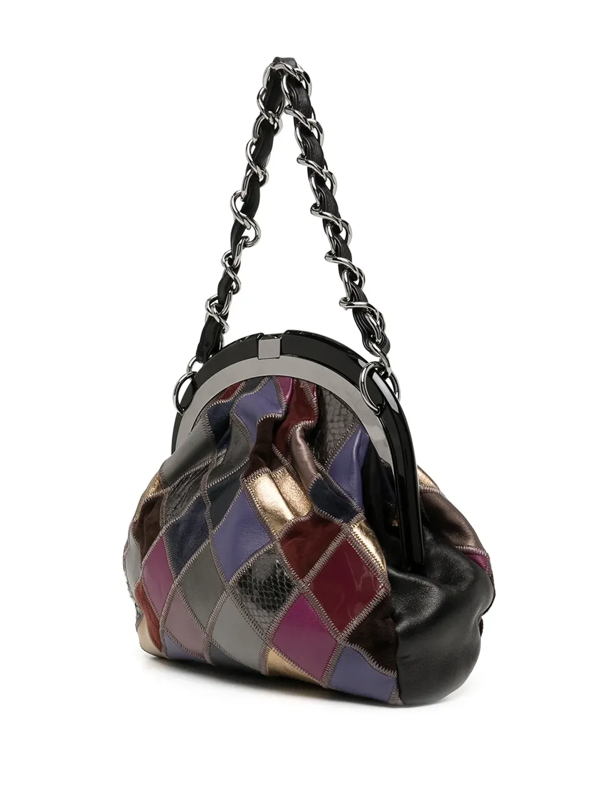 CHANEL ビンテージ 2005-2006 CCパッチワーク ハンドバッグ - マルチカラー - 画像3