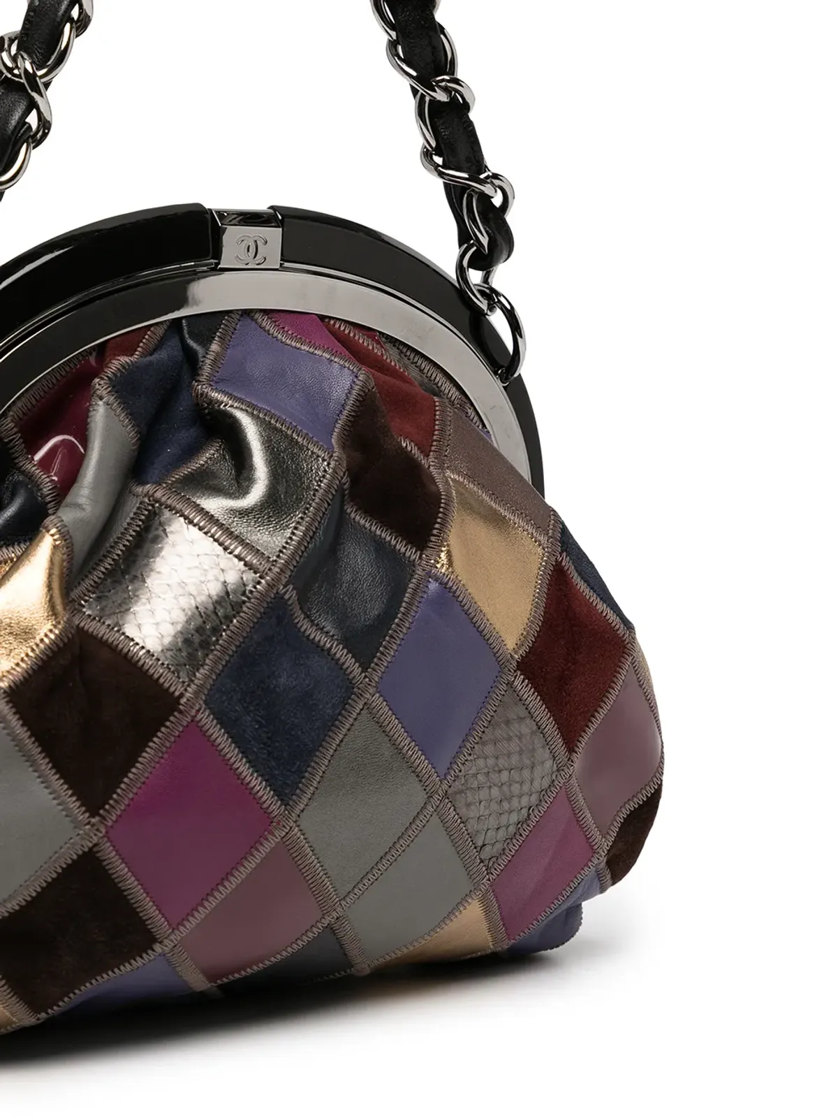 CHANEL ビンテージ 2005-2006 CCパッチワーク ハンドバッグ - マルチカラー - 画像4