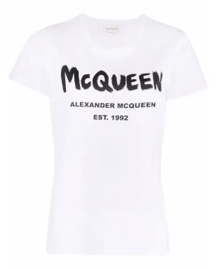 Alexander McQueen ロゴプリント コットンTシャツ - サムネイル1