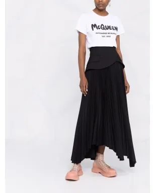 Alexander McQueen ロゴプリント コットンTシャツ - サムネイル2