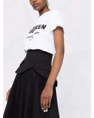 Alexander McQueen ロゴプリント コットンTシャツ - サムネイル3