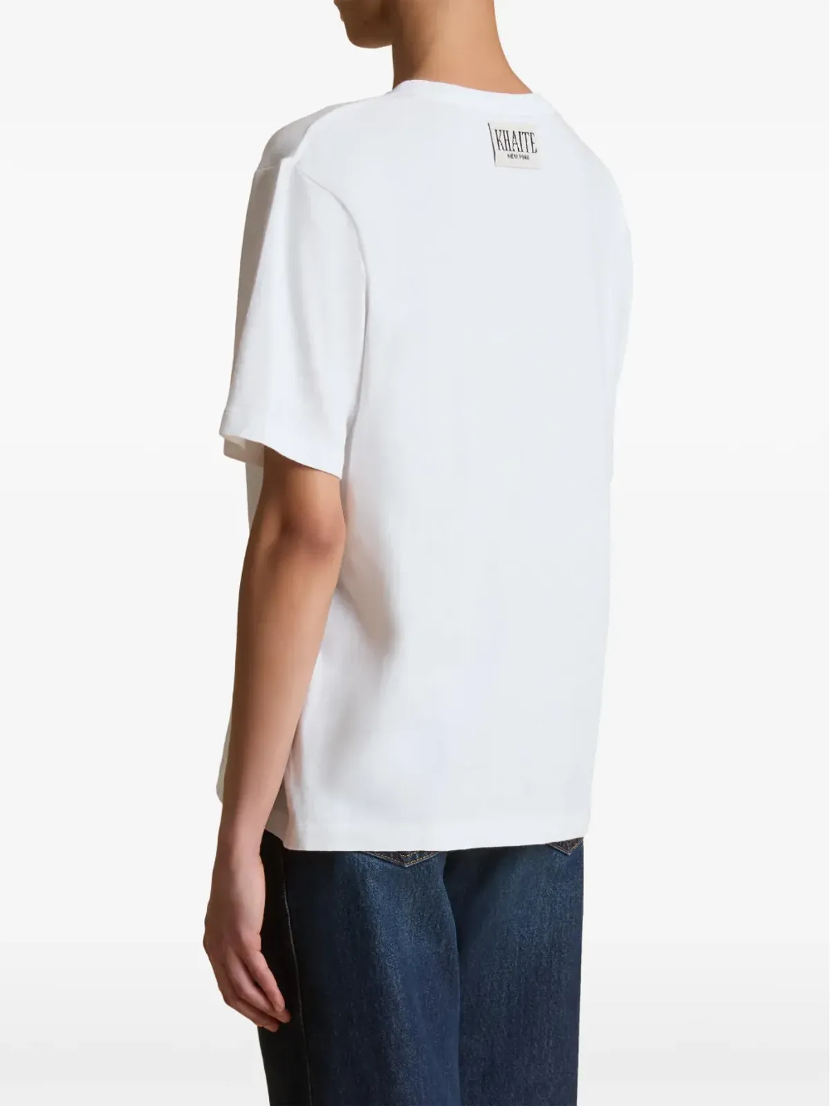 KHAITE Mae ロゴアップリケ Tシャツ - 画像4
