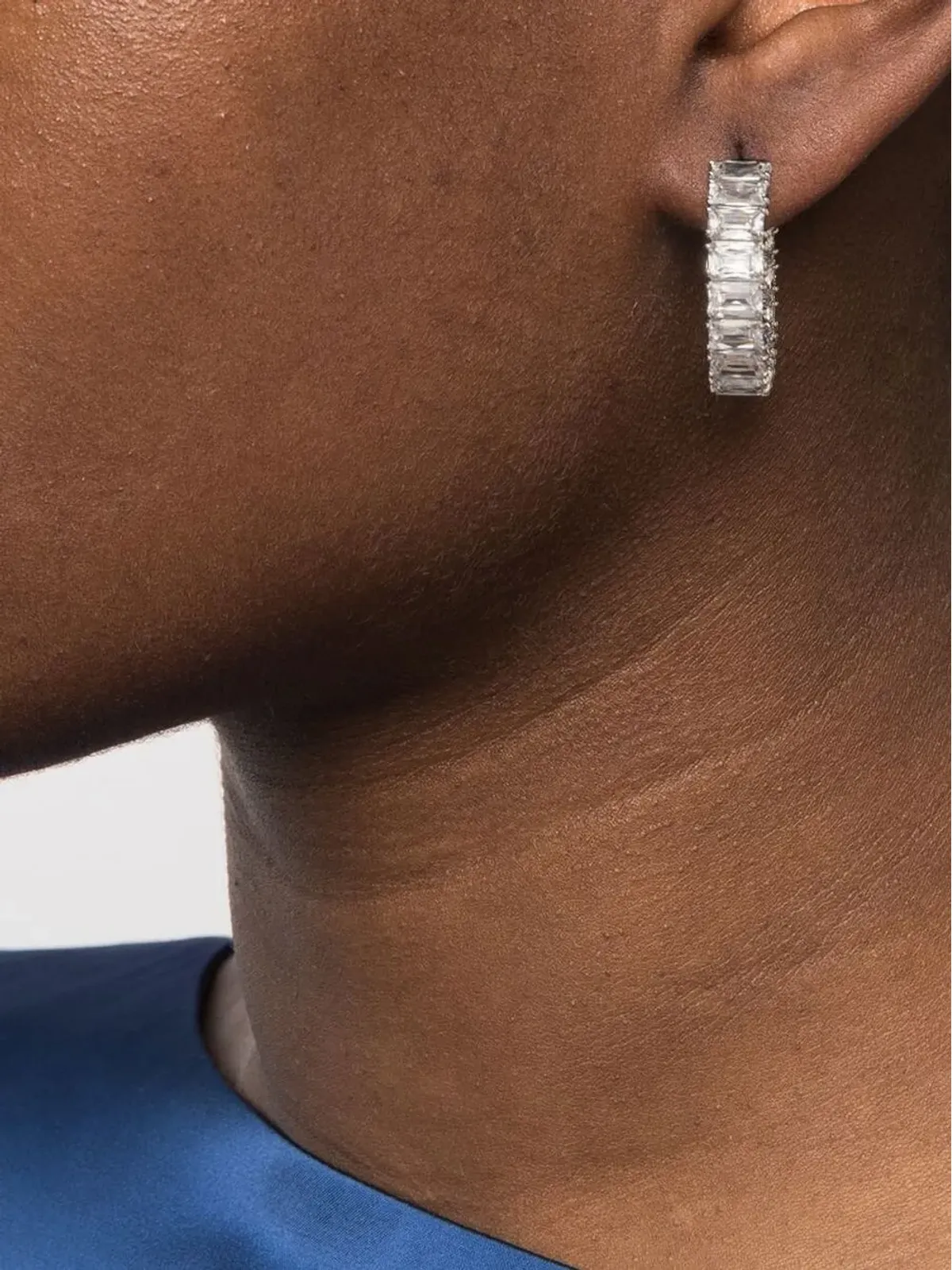 Swarovski マトリックス フープピアス - 画像2