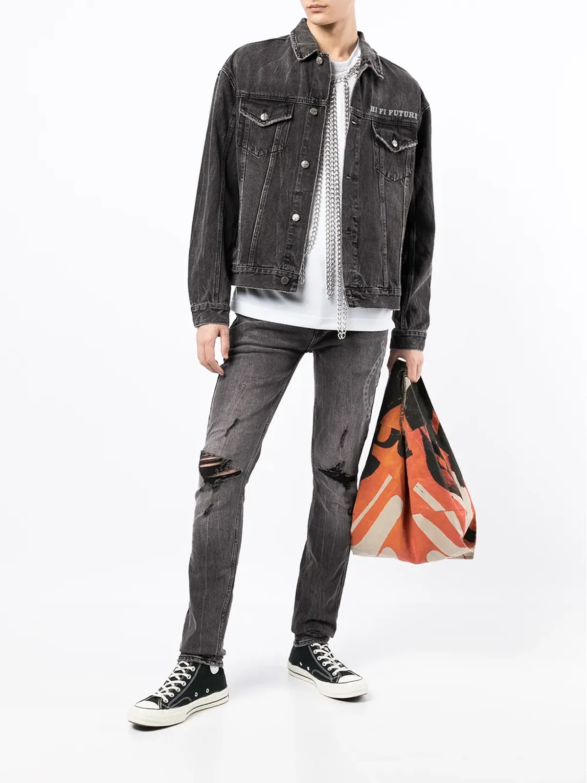 Ksubi モチーフプリント スリムフィット ジーンズ - 画像2