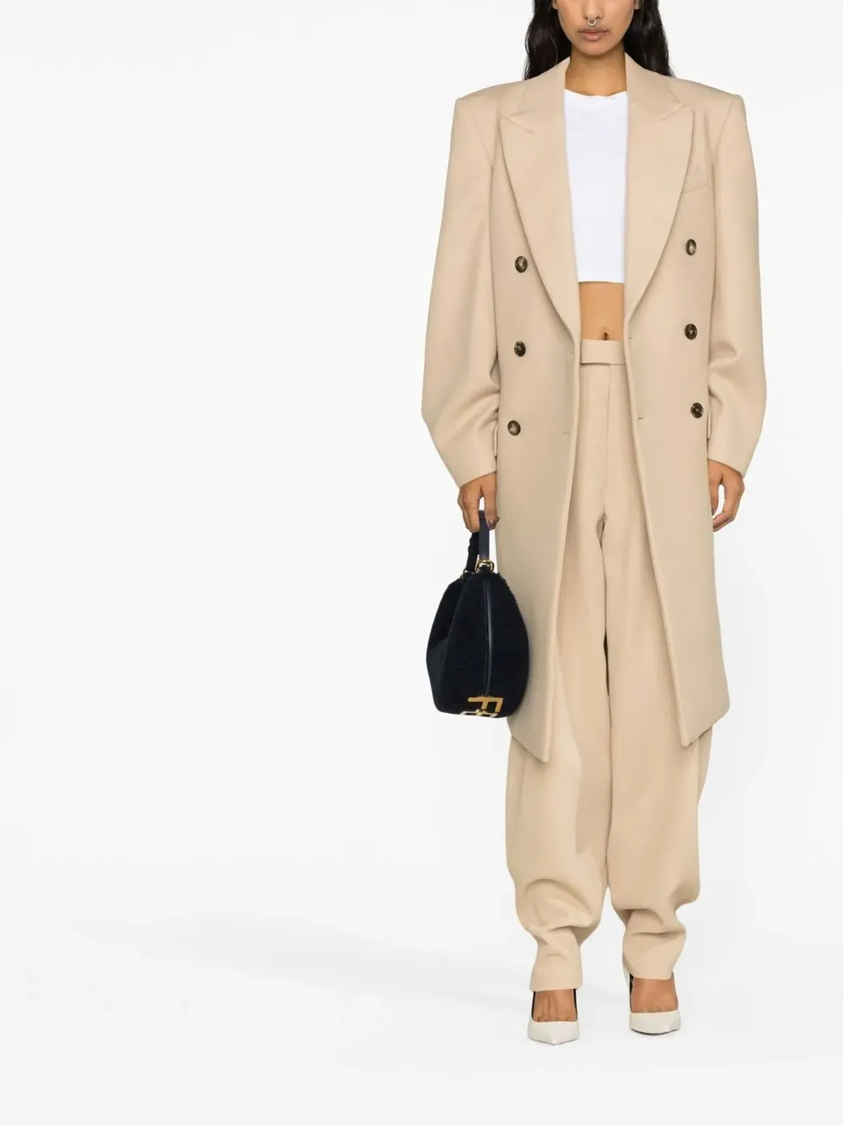 WARDROBE.NYC ワイドレッグダートディテールパンツ - 画像2
