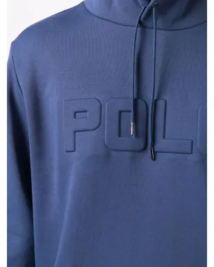 Polo Ralph Lauren エンボスロゴ ドローストリングフーディー ブルー - サムネイル5
