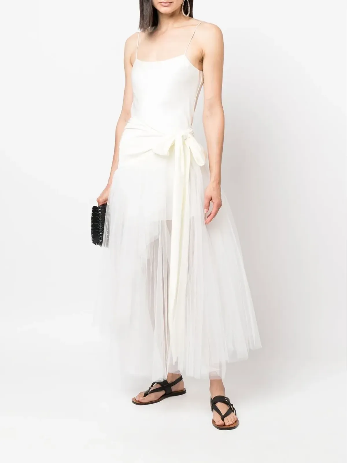 Philosophy Di Lorenzo Serafini サイドタイ付きアシンメトリードレープスカート - 画像2
