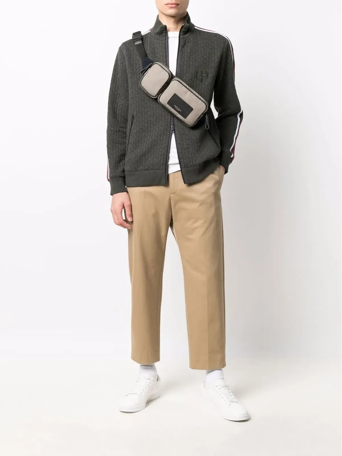 Giorgio Armani サイドストライプディテールセーター - 画像2