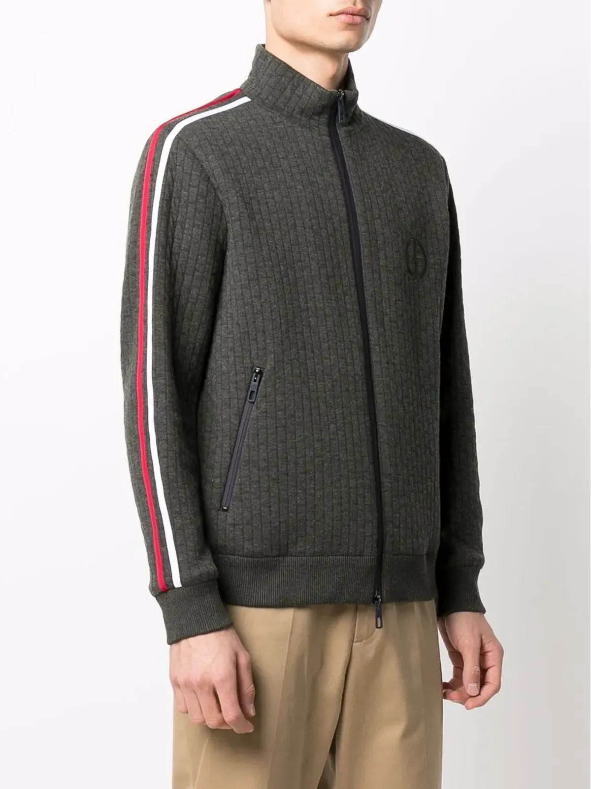 Giorgio Armani サイドストライプディテールセーター - 画像3