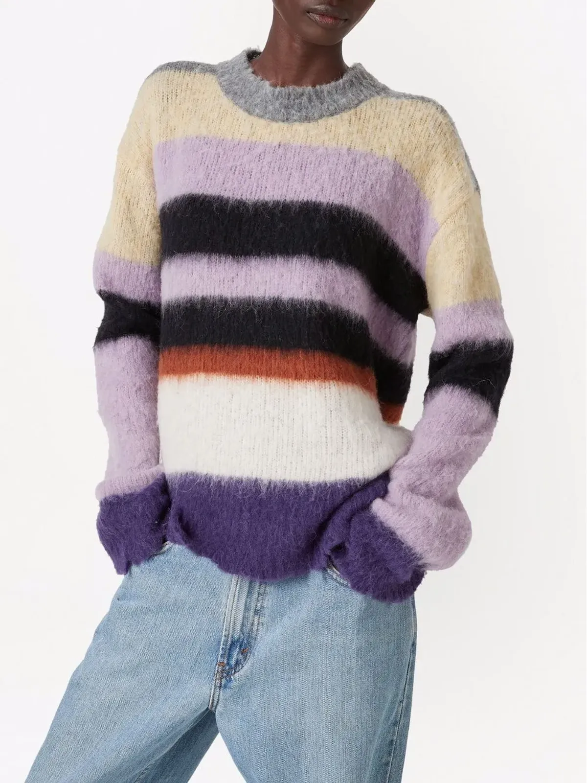 Marc Jacobs ブラッシュドストライプ ジャンパー - ピンク - 画像3