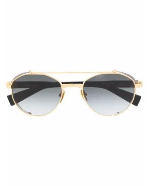Balmain Eyewear ラウンドフレームサングラス - サムネイル1