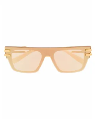 Balmain Eyewear スクエアフレーム サングラス - サムネイル1