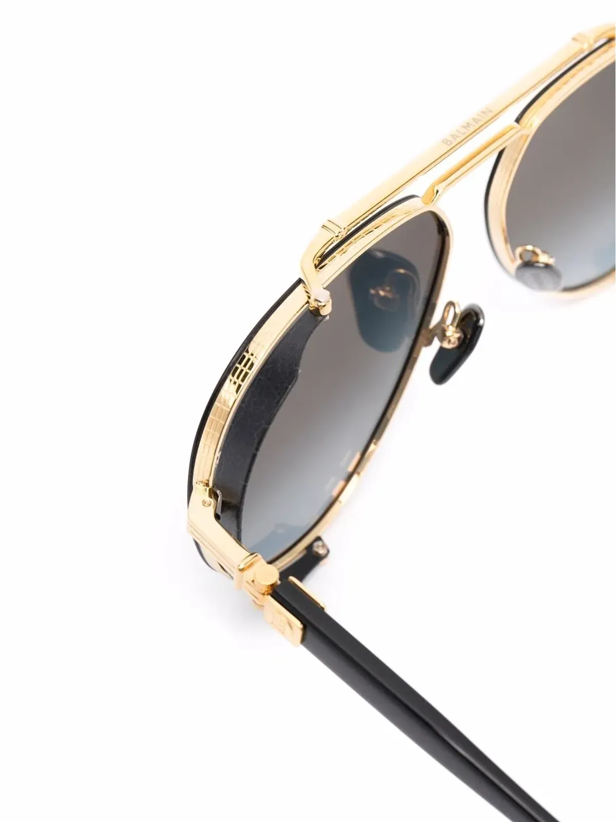 Balmain Eyewear パイロットフレーム サングラス - 画像3
