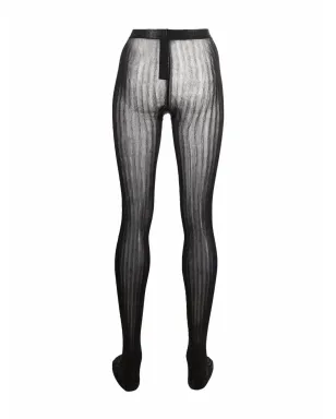 Prada メタリックエフェクト ストライプタイツ - サムネイル3