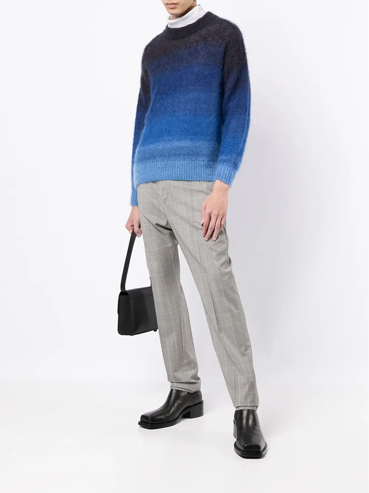 MARANT チェック柄コットン テーラードパンツ - グレー - 画像2