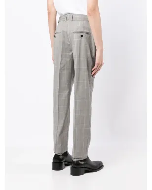 MARANT チェック柄コットン テーラードパンツ - グレー - サムネイル4
